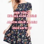 Kısa kollu Elbise Kumaşı Alan