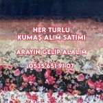 Kumaş parçaları ve top kumaş alanlar