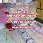 Numunelik top kumaş alanlar