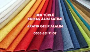 Elinizde kalmış kumaşları değerinde alıyoruz
