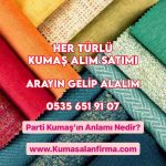 Parti kumaş alım satımı yari