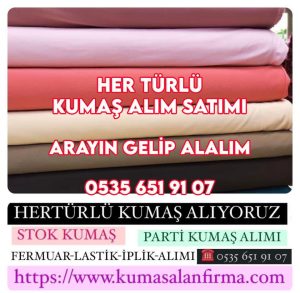 Sentetik yazlık kumaş alanlar