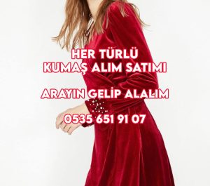 Kırmızı elbiselik kumaş alanlar