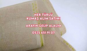Kiloluk keten kumaş alınır