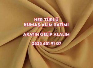 Her türlü bluz kumaş alınır