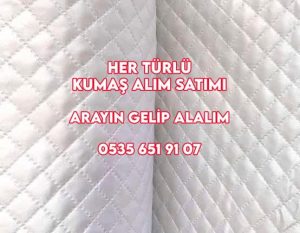 Kapitone kumaş alınır